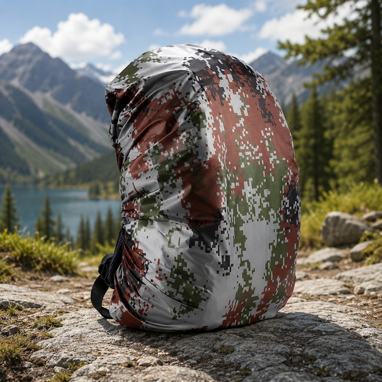 Regenhülle für Rucksäcke – Wasserdichter Regenschutz 35L/60L