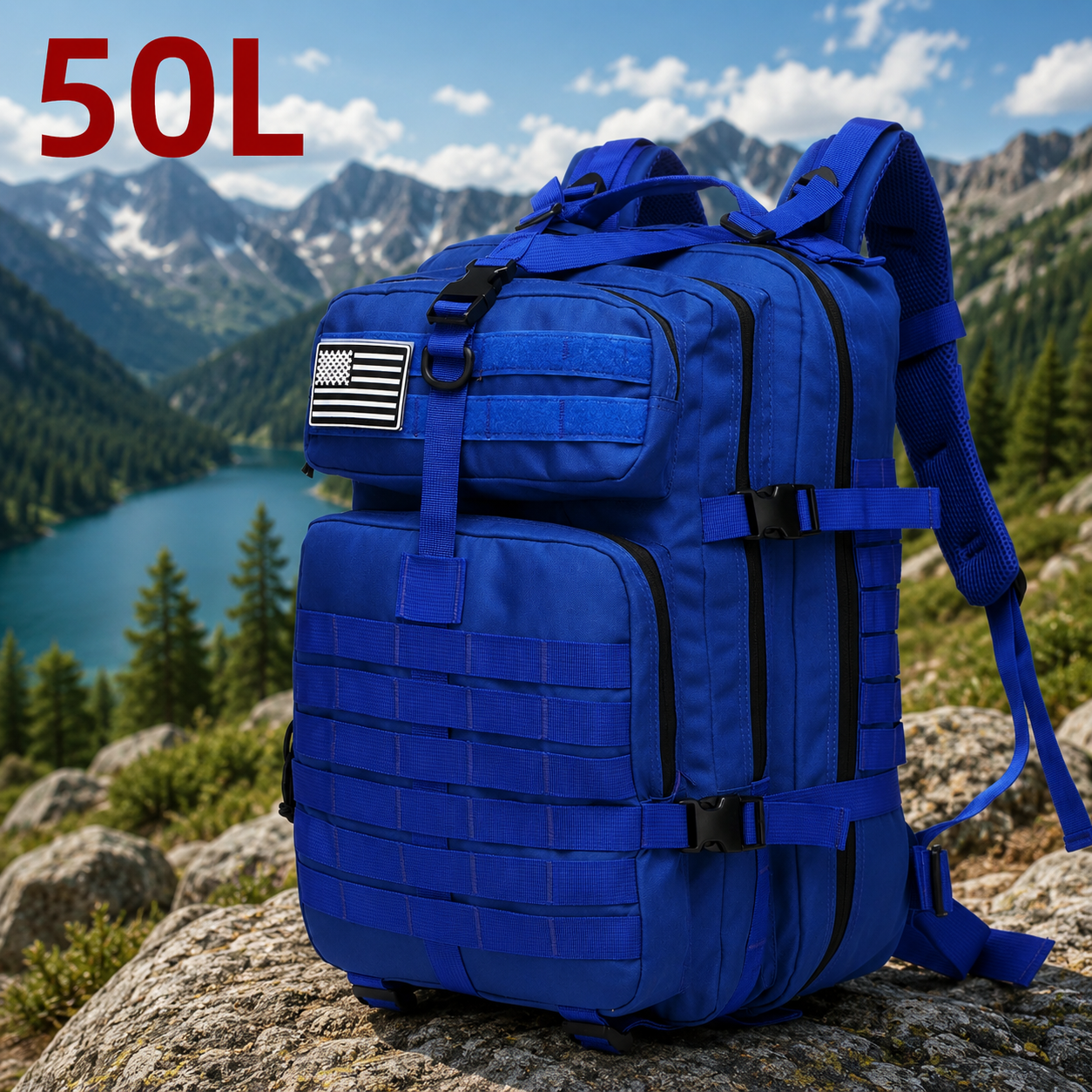 Outdoor-Rucksack 25L / 50L – Robuster Trekking- & Campingrucksack für Abenteuer