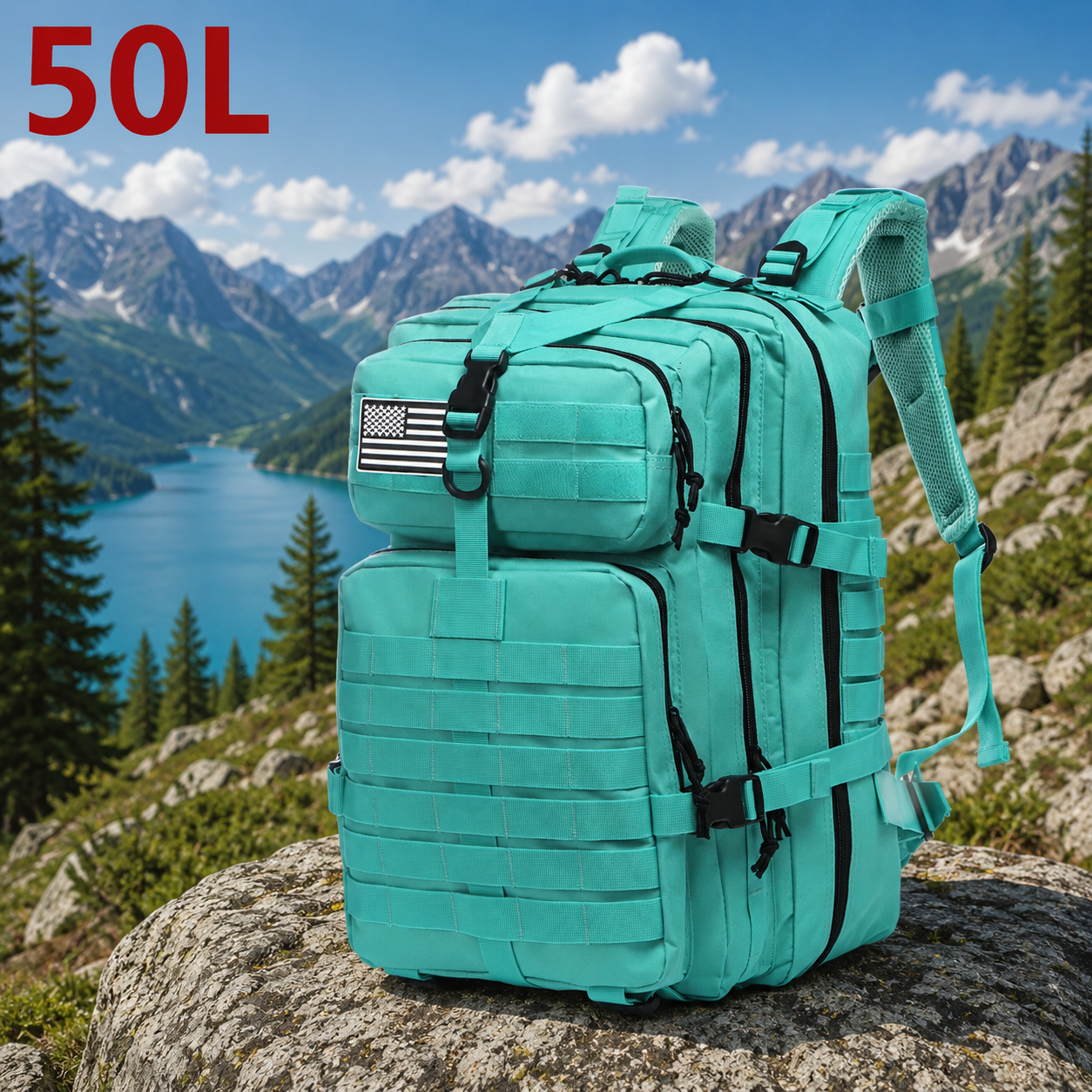 Outdoor-Rucksack 25L / 50L – Robuster Trekking- & Campingrucksack für Abenteuer