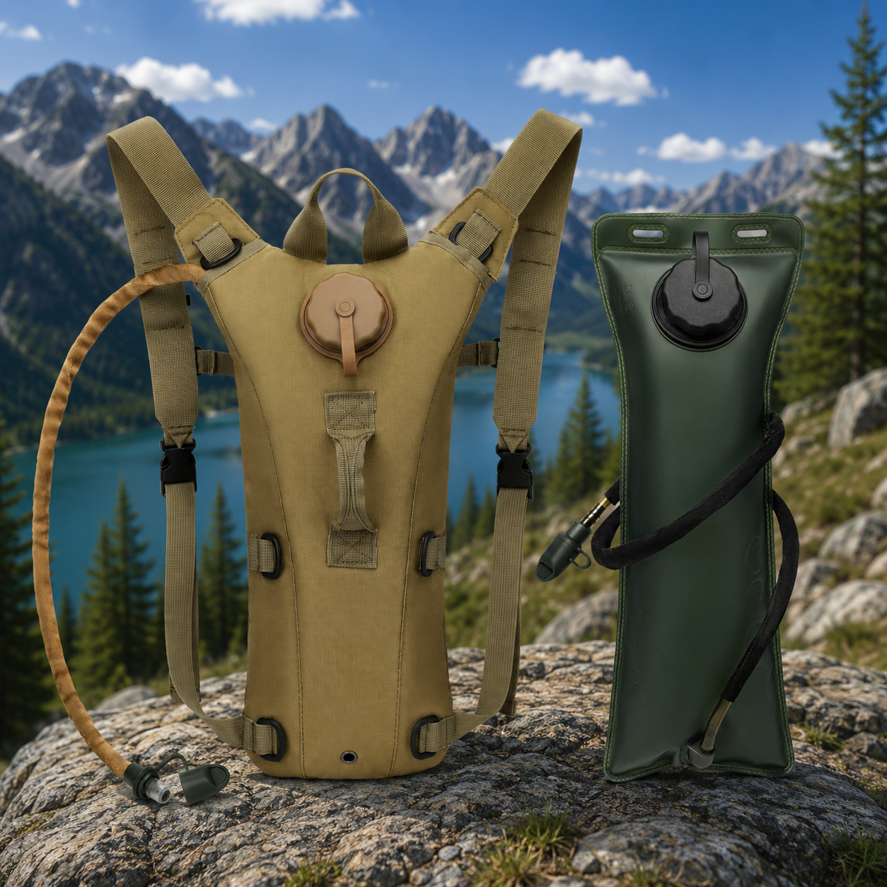 Arkenor Trinkrucksack 3L – Hydration Pack mit Trinkblase für Wandern & Fahrrad