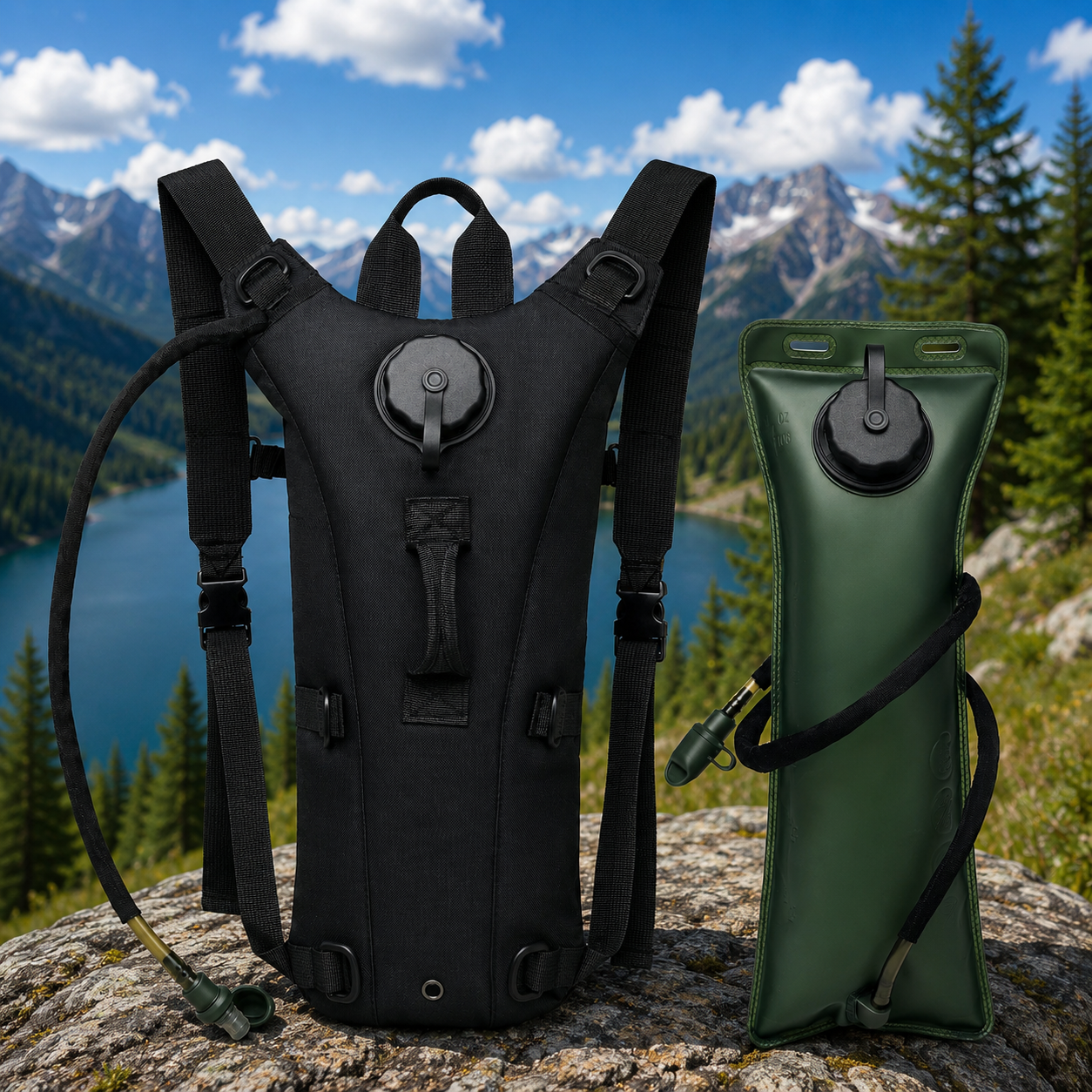 Arkenor Trinkrucksack 3L – Hydration Pack mit Trinkblase für Wandern & Fahrrad