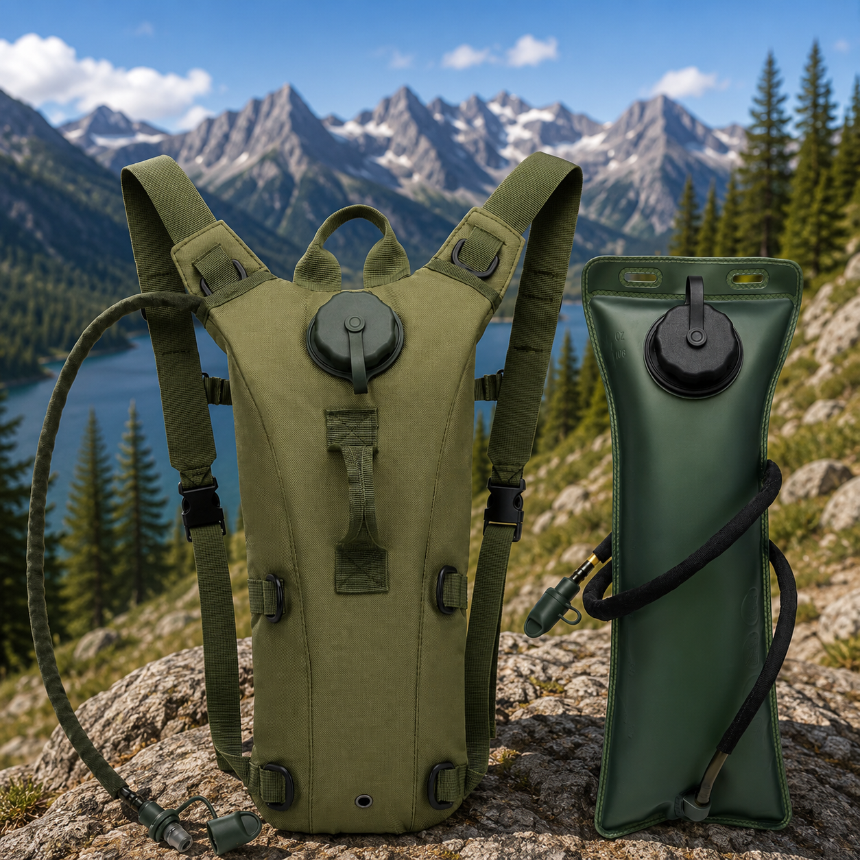 Arkenor Trinkrucksack 3L – Hydration Pack mit Trinkblase für Wandern & Fahrrad