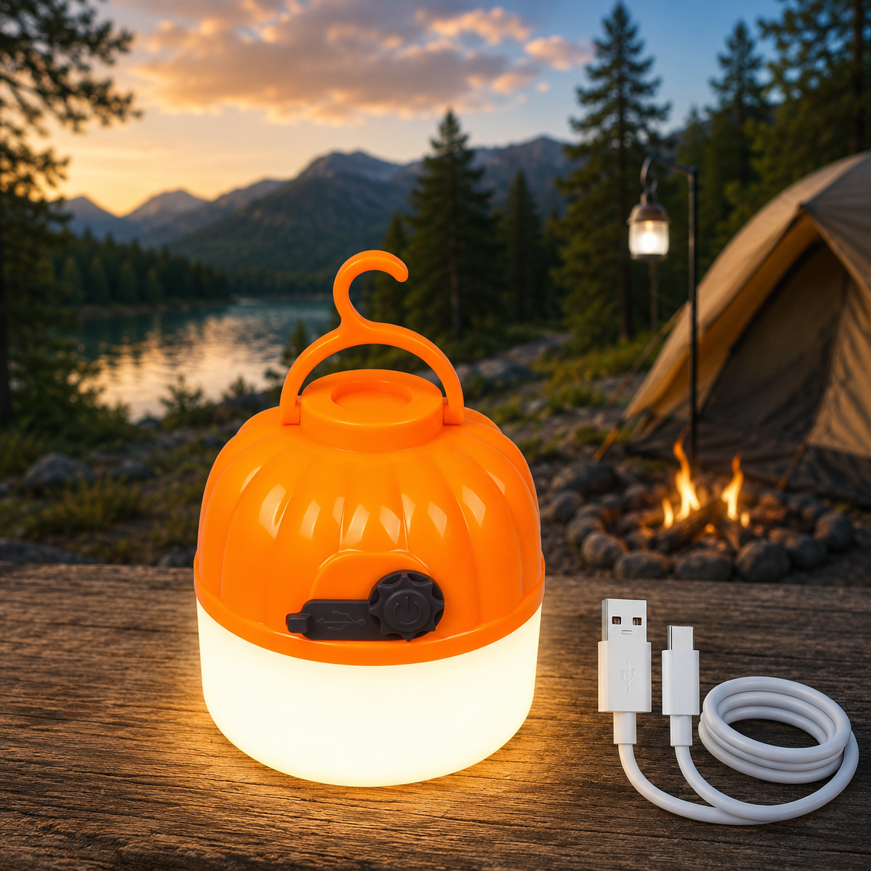 Arkenor 500W LED Camping-Laterne - Wiederaufladbare Outdoor-Leuchte