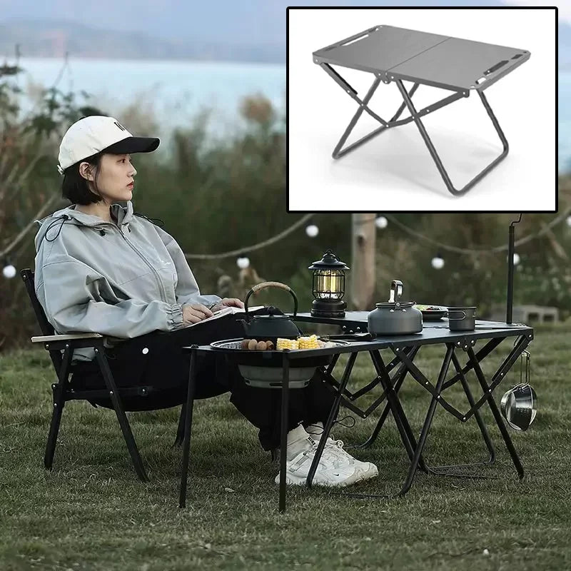 Arkenor Klappbarer Campingtisch – Leichter Outdoor-Tisch aus Edelstahl