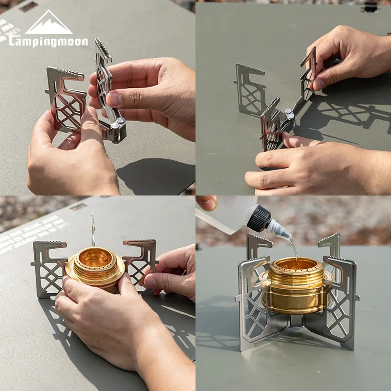 ARKENOR Campingmoon AS-1-ST Alkoholkocherständer – kompakt, robust & ideal für unterwegs