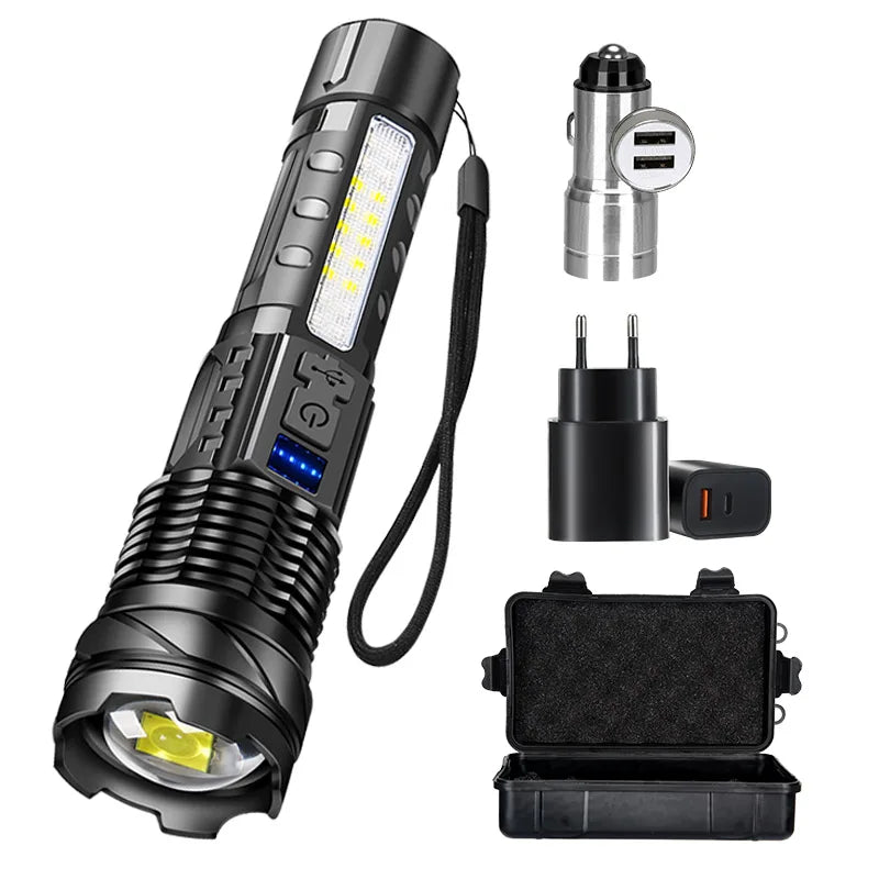 Arkenor LED Flashlight XHP70 – Rechargeable | 2300 Lumens