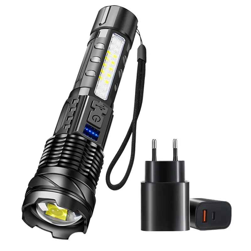 Arkenor LED Flashlight XHP70 – Rechargeable | 2300 Lumens