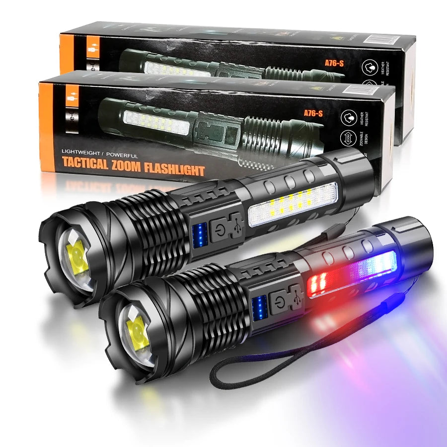 Arkenor LED-Taschenlampe XHP70 – Wiederaufladbar | 2300 Lumen