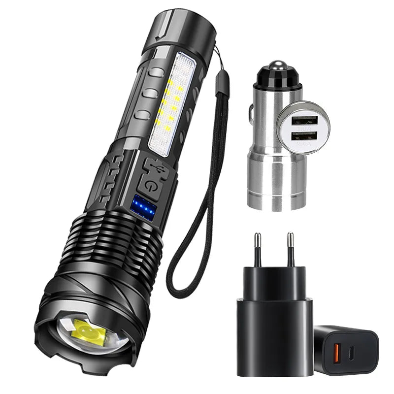 Arkenor LED Flashlight XHP70 – Rechargeable | 2300 Lumens