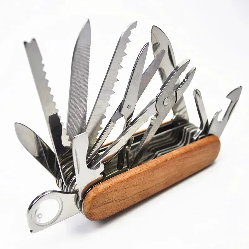 Arkenor 30-in-1 Outdoor Multitool – Kompaktes Edelstahl-Taschenwerkzeug für Camping & Alltag