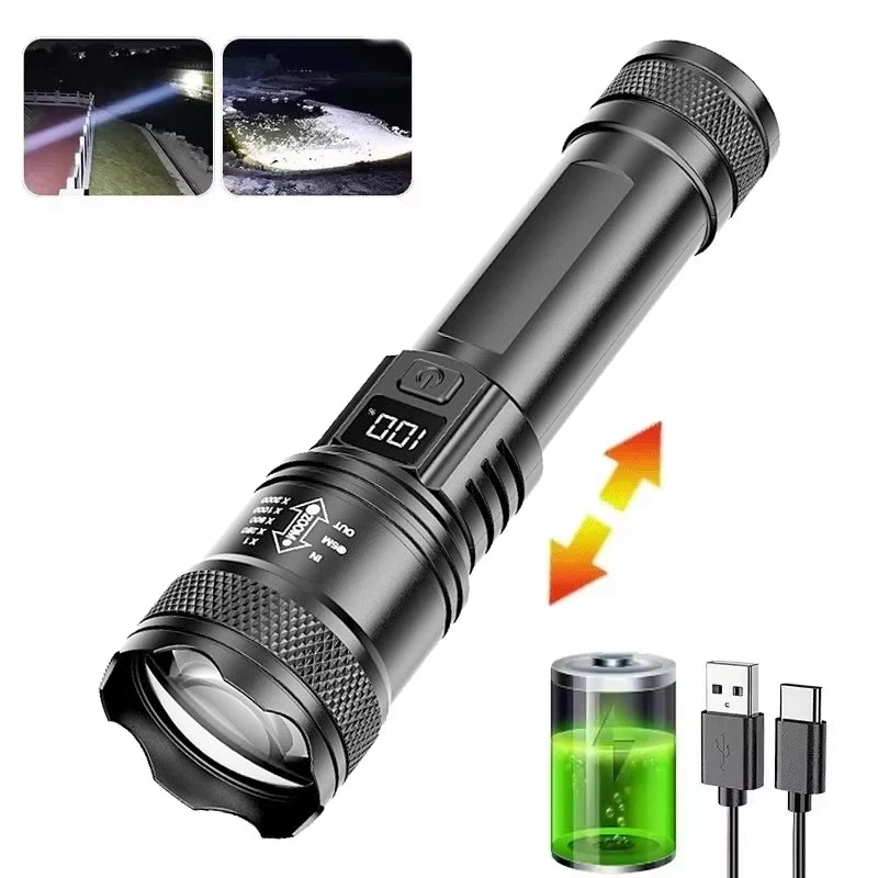 Arkenor LED Flashlight XHP70 – Rechargeable | 2300 Lumens